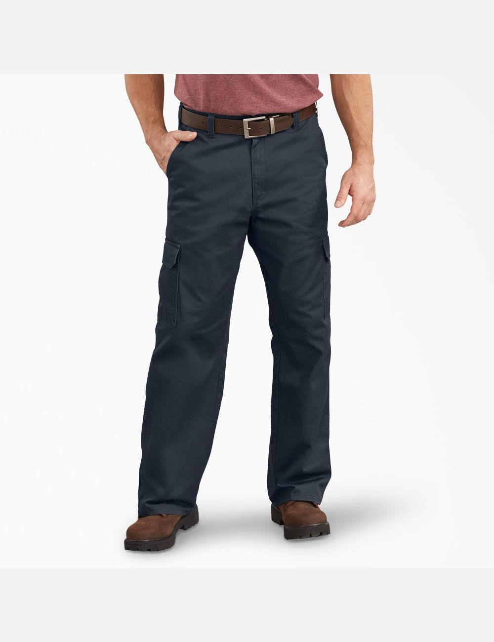 Pantalon Cargo Dickies Loose Fit Droit Leg Bleu Marine | 752HYMDOV