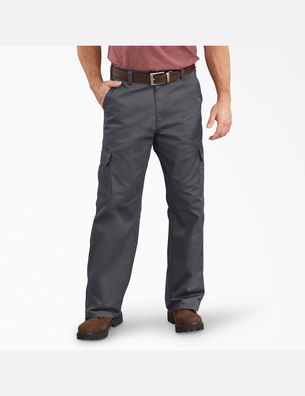 Pantalon Cargo Dickies Loose Fit Droit Leg Grise | 907BFKEWO