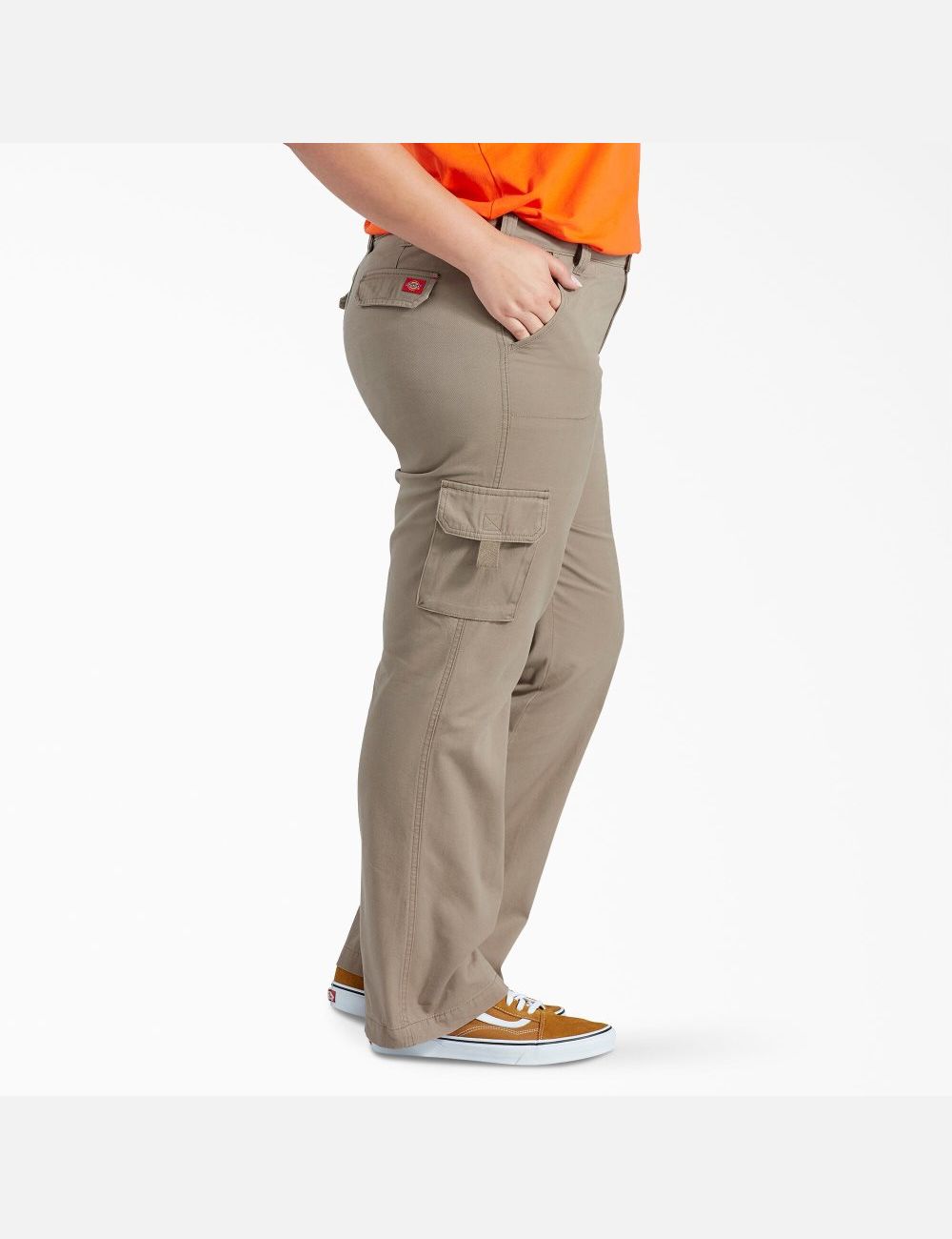 Pantalon Cargo Dickies Plus Relaxed Fit Marron | 639MTVHXJ