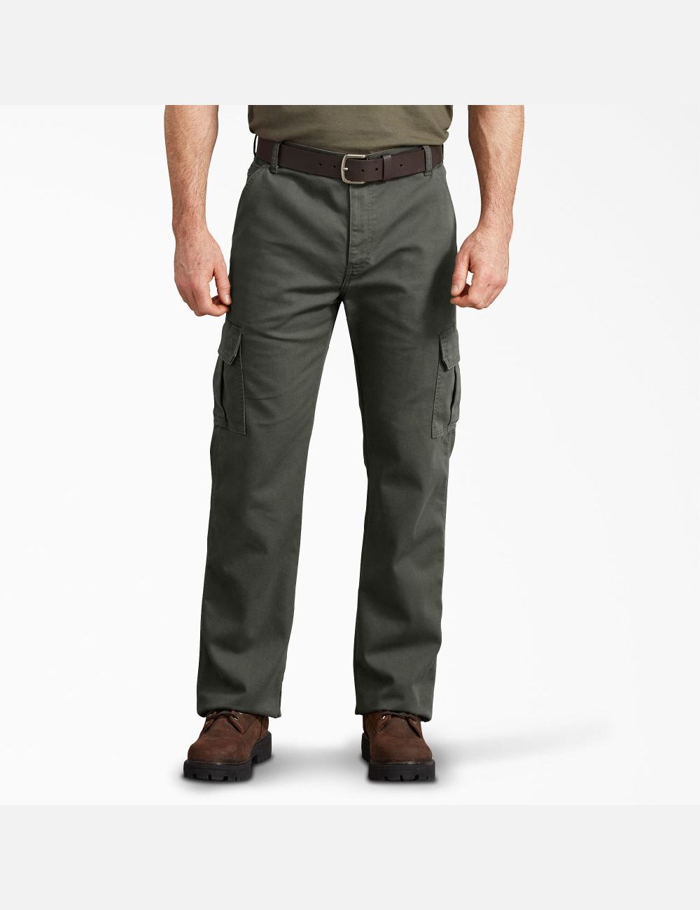 Pantalon Cargo Dickies Regular Fit Duck Vert Olive Vert | 567UXTANP