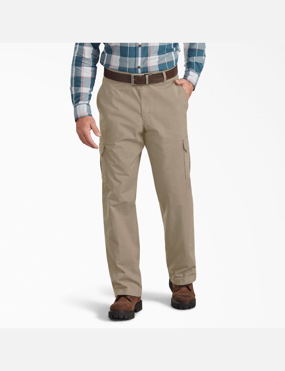 Pantalon Cargo Dickies Regular Fit Ripstop Marron | 294ZHWTYS