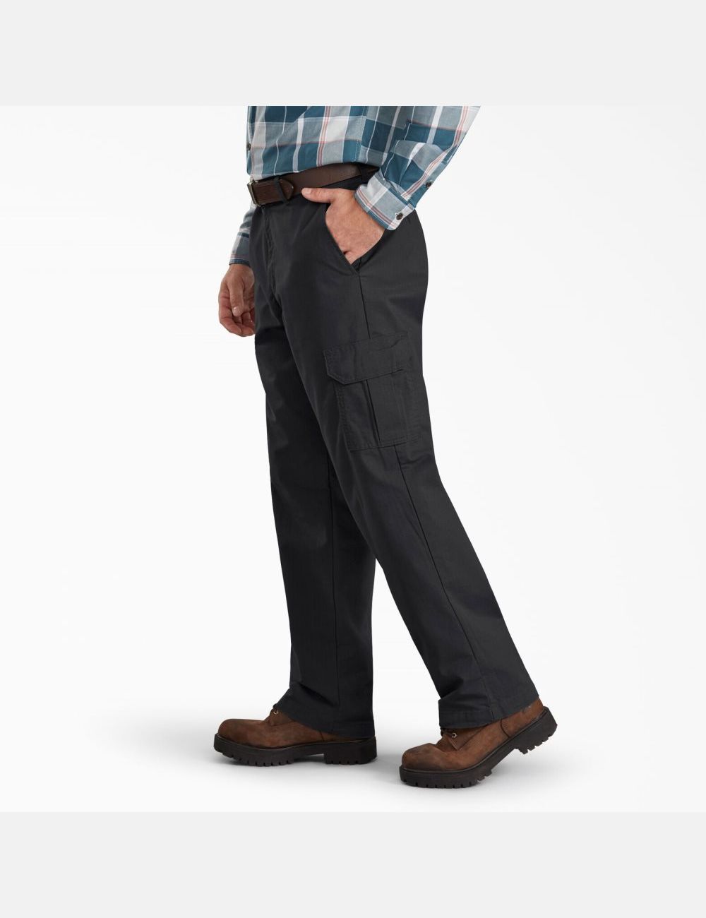 Pantalon Cargo Dickies Regular Fit Ripstop Noir | 621YJFWZV