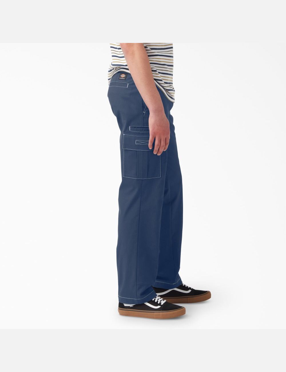 Pantalon Cargo Dickies Skateboarding Ripstop Bleu Marine Blanche | 571ZNAQHR