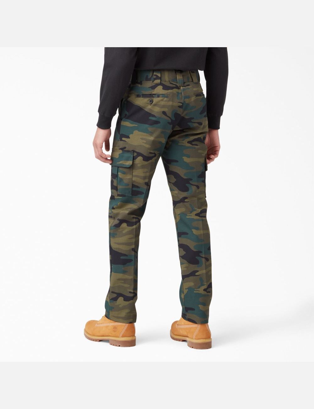 Pantalon Cargo Dickies Slim Fit Droit Leg Vert Camouflage | 549VOUJRT