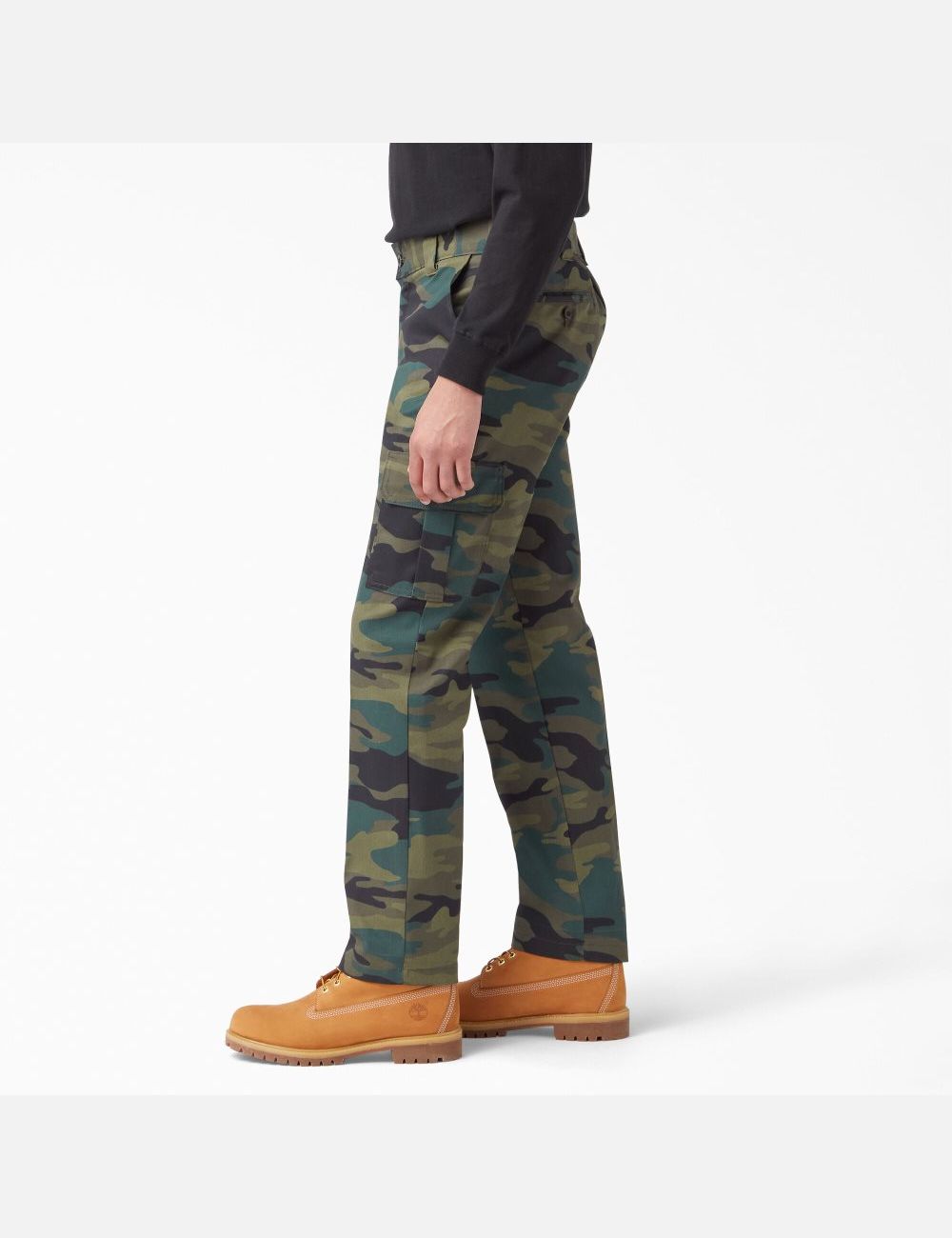 Pantalon Cargo Dickies Slim Fit Droit Leg Vert Camouflage | 549VOUJRT