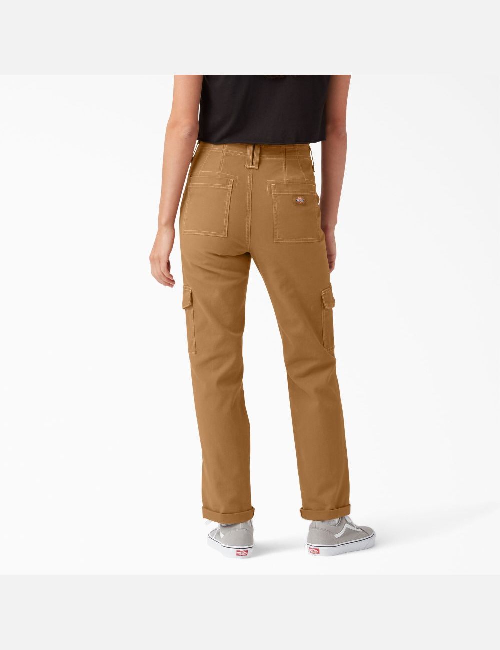 Pantalon De Travail Dickies Cuffed Utility Marron | 124HTXUBP