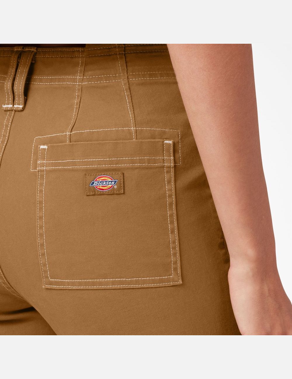 Pantalon De Travail Dickies Cuffed Utility Marron | 124HTXUBP