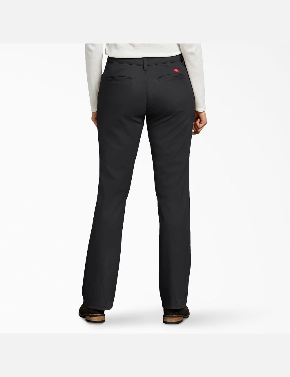 Pantalon De Travail Dickies Curvy Fit Droit Leg Noir | 794FEKYMR