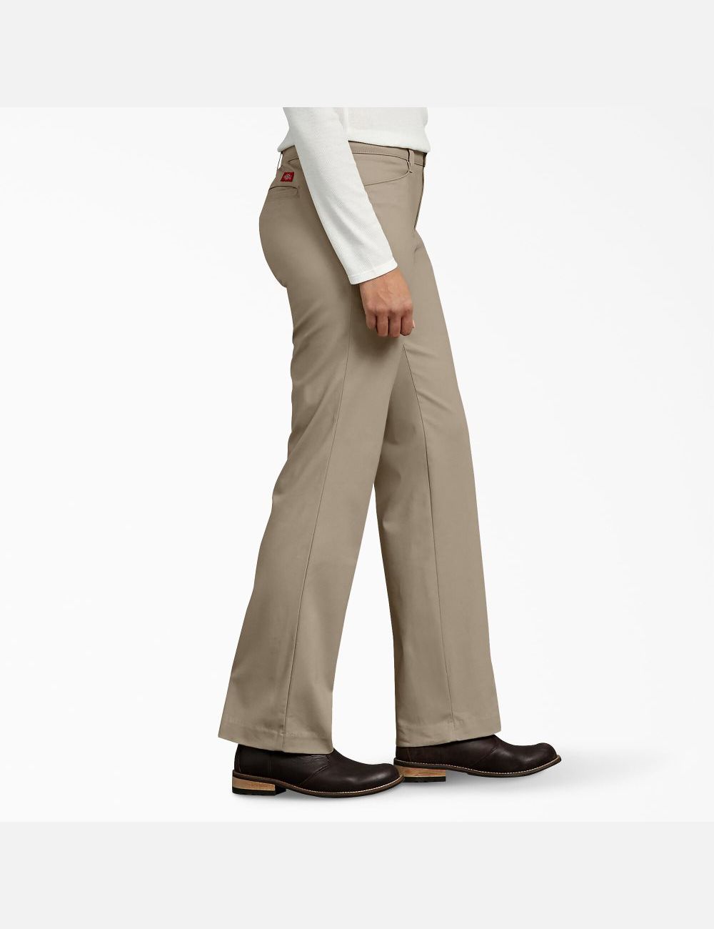 Pantalon De Travail Dickies Curvy Fit Droit Leg Marron | 842LBCQNT