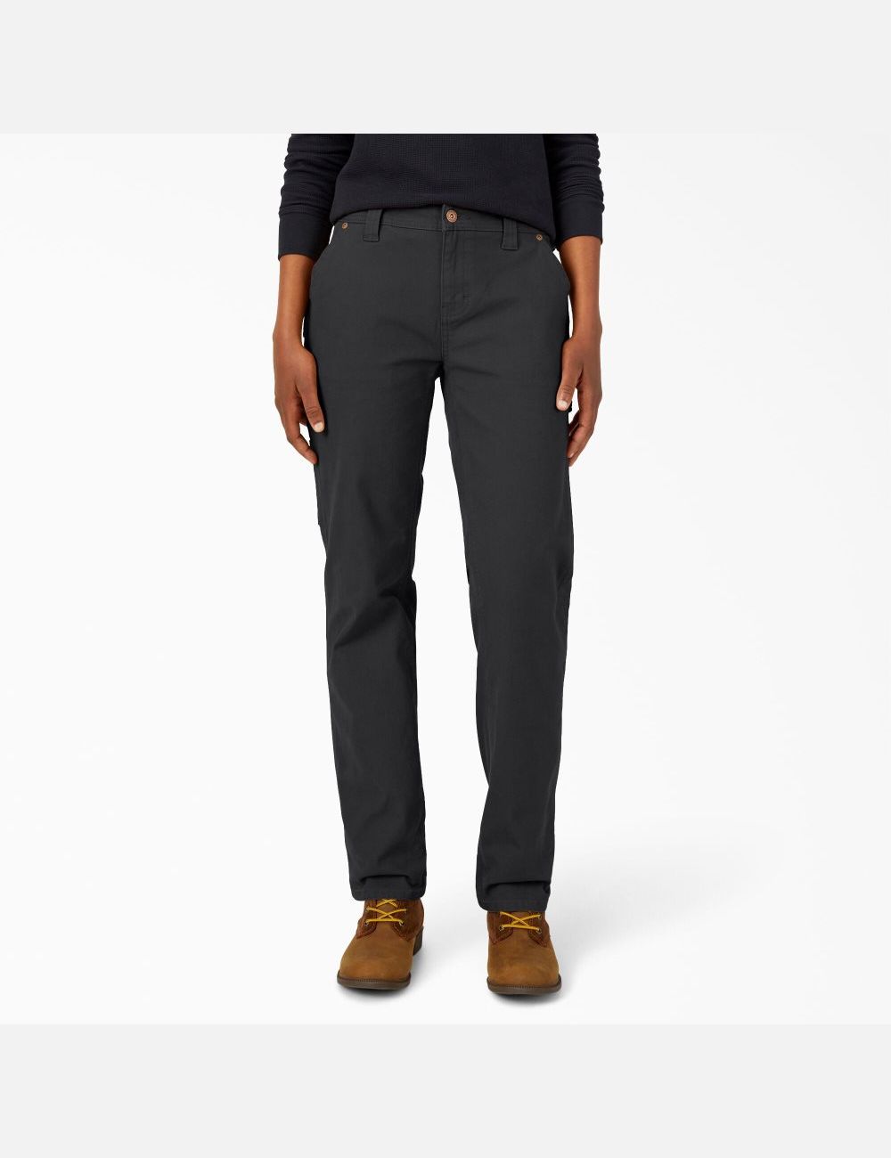 Pantalon De Travail Dickies Duck Carpenter Noir | 481AHELQX