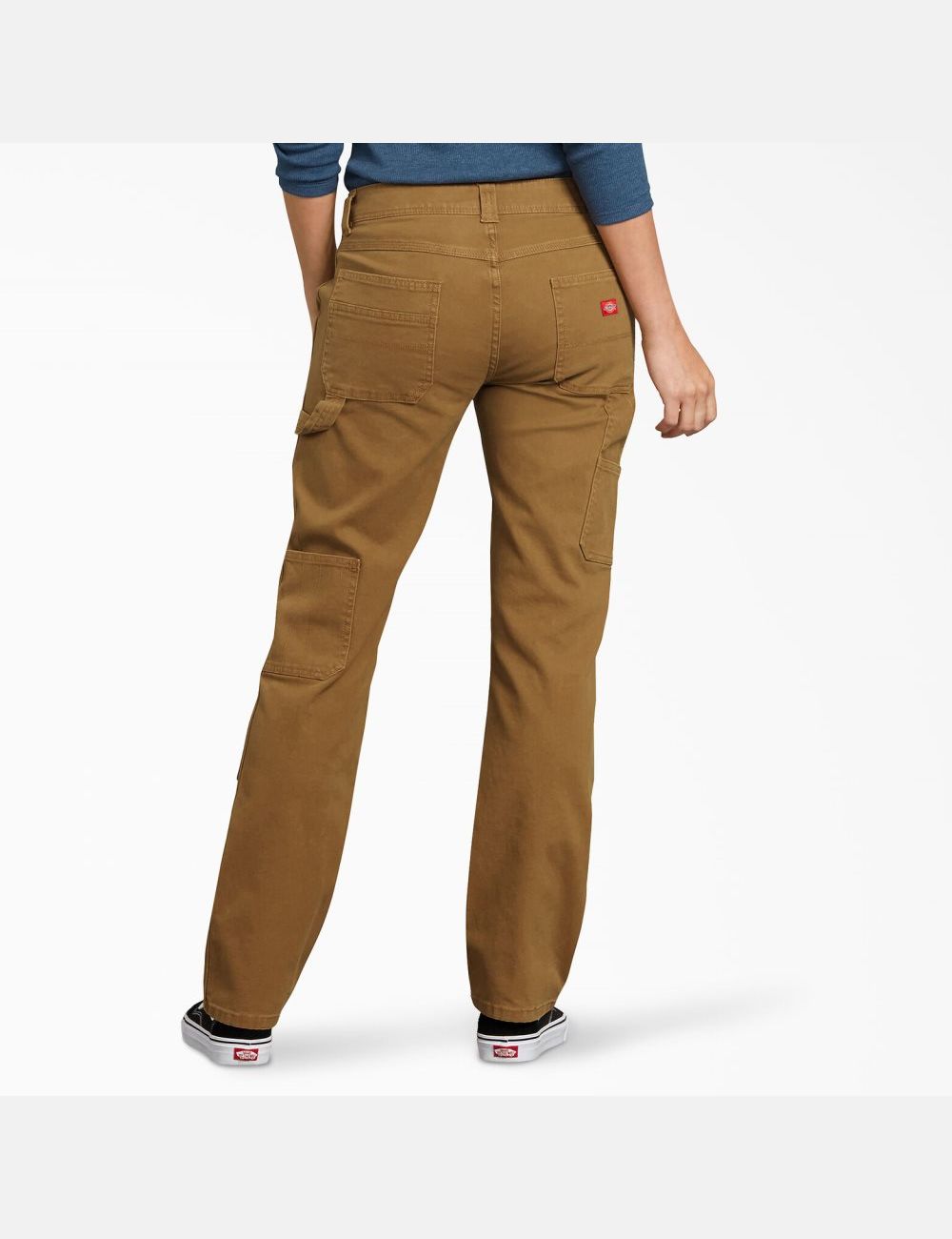 Pantalon De Travail Dickies Duck Double-Front Carpenter Marron | 234BVYEKP