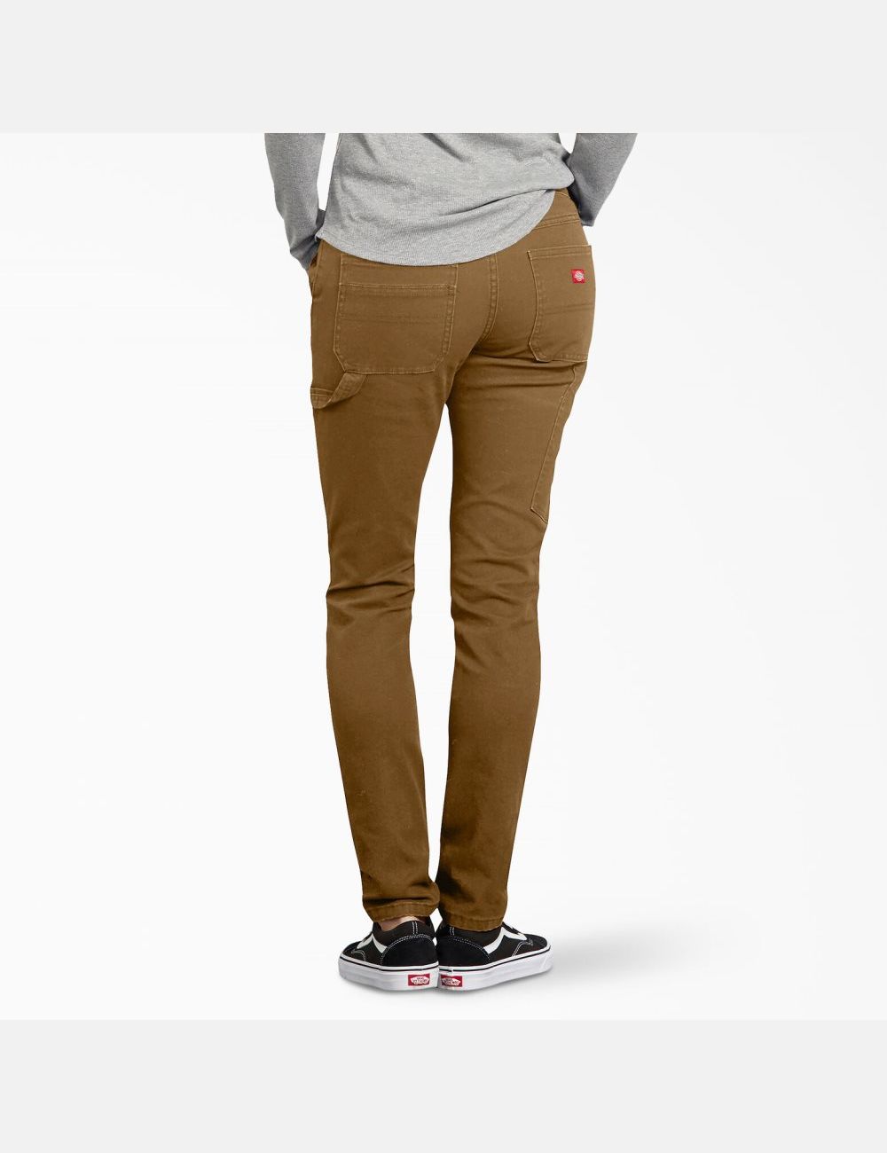 Pantalon De Travail Dickies Duck Slim Fit Carpenter Marron | 052RTVCBI