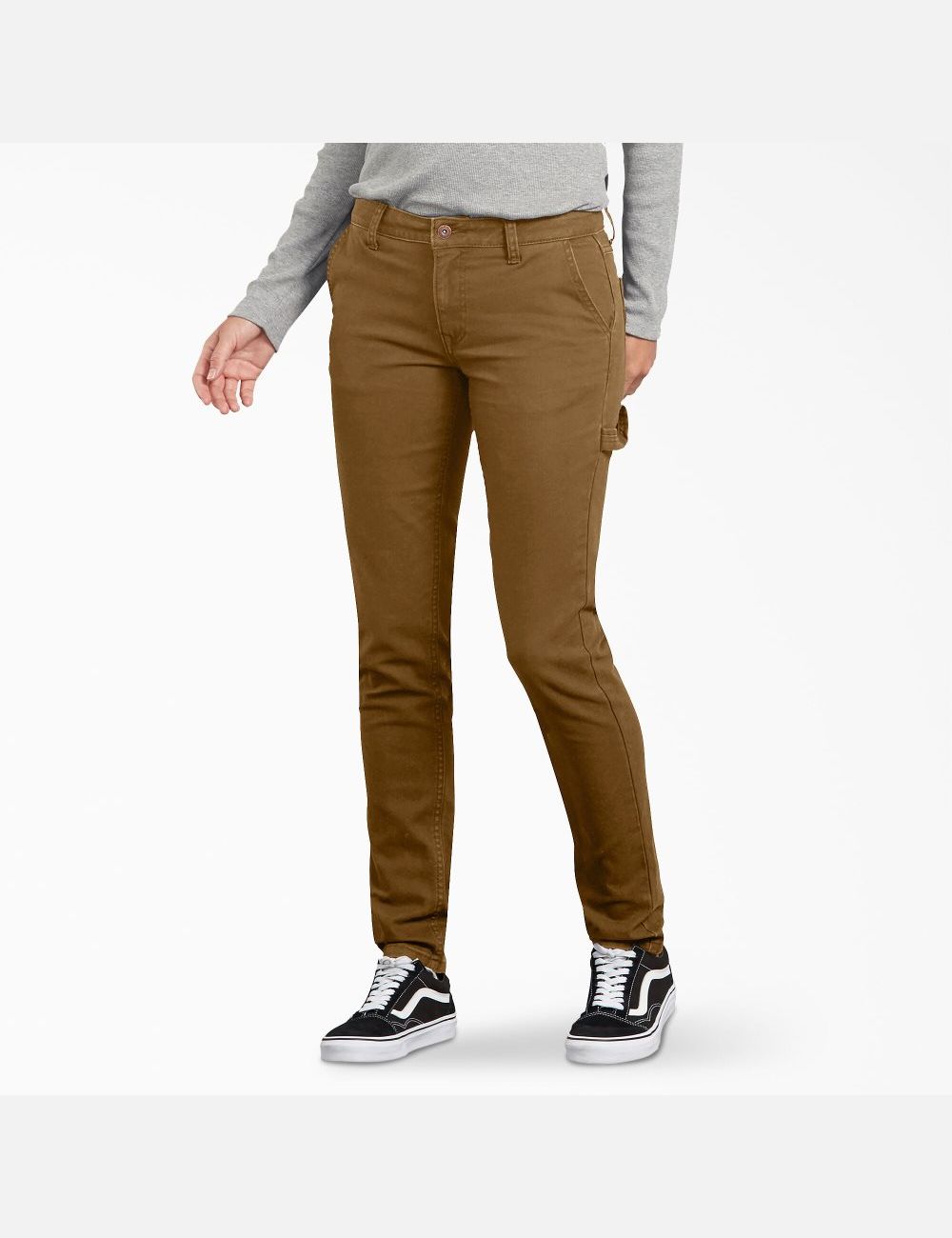 Pantalon De Travail Dickies Duck Slim Fit Carpenter Marron | 052RTVCBI