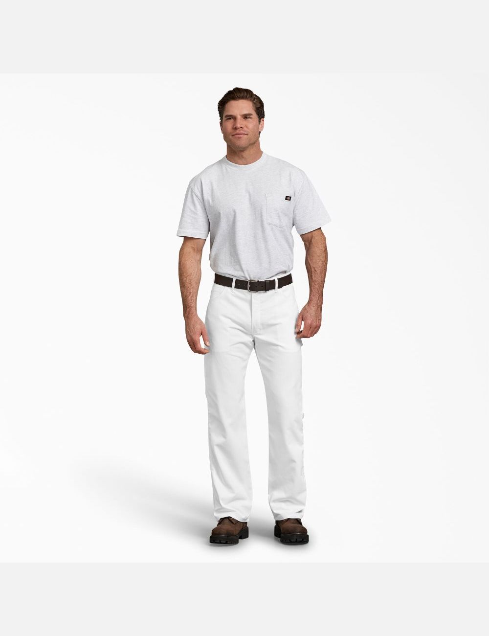 Pantalon De Travail Dickies FLEX Relaxed Fit Droit Leg Painters Blanche | 973AJFLVN