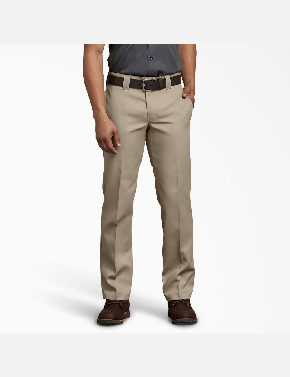 Pantalon De Travail Dickies FLEX Slim Fit Droit Leg Marron | 810QZNFMO