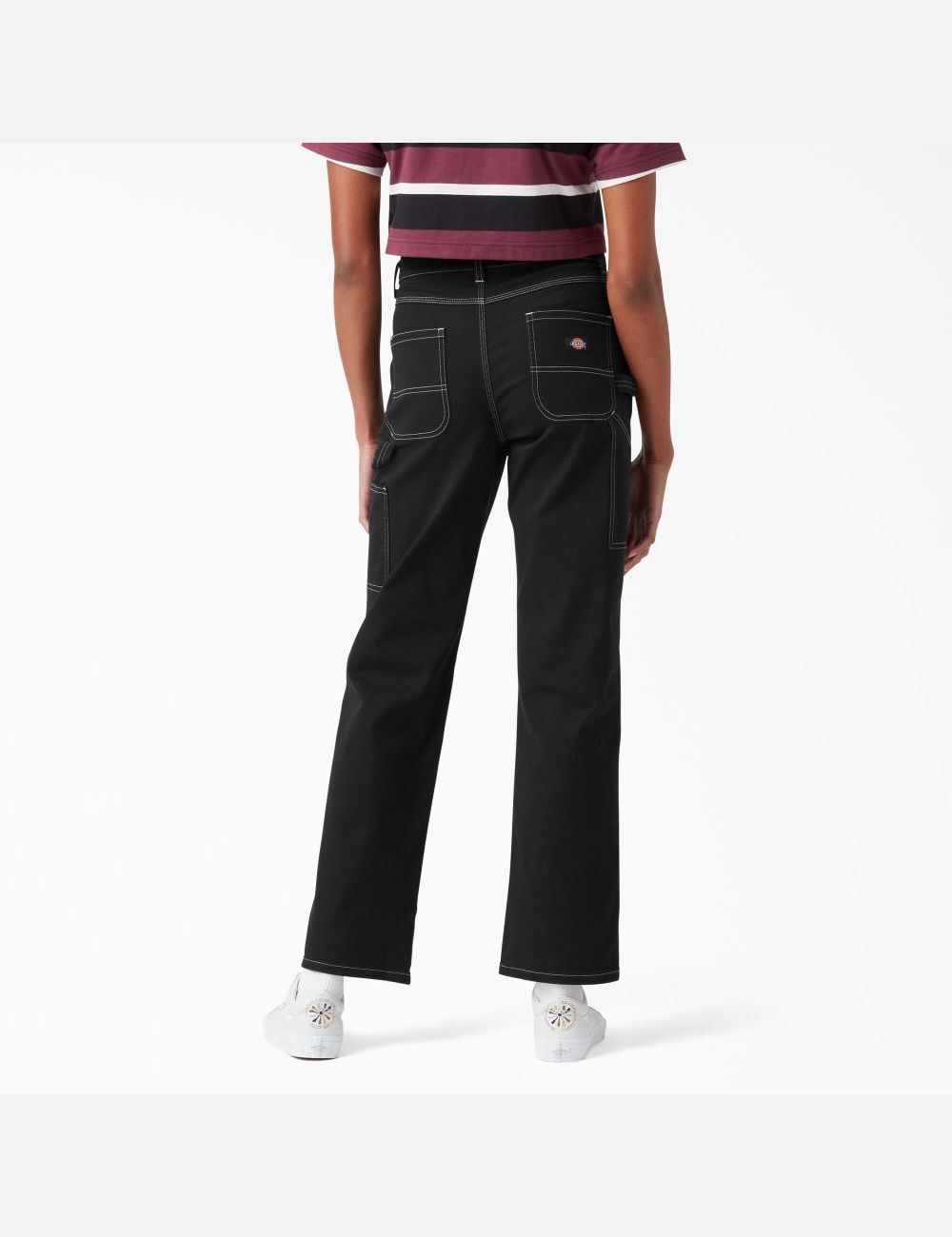 Pantalon De Travail Dickies High Waisted Carpenter Noir | 052FULGOY