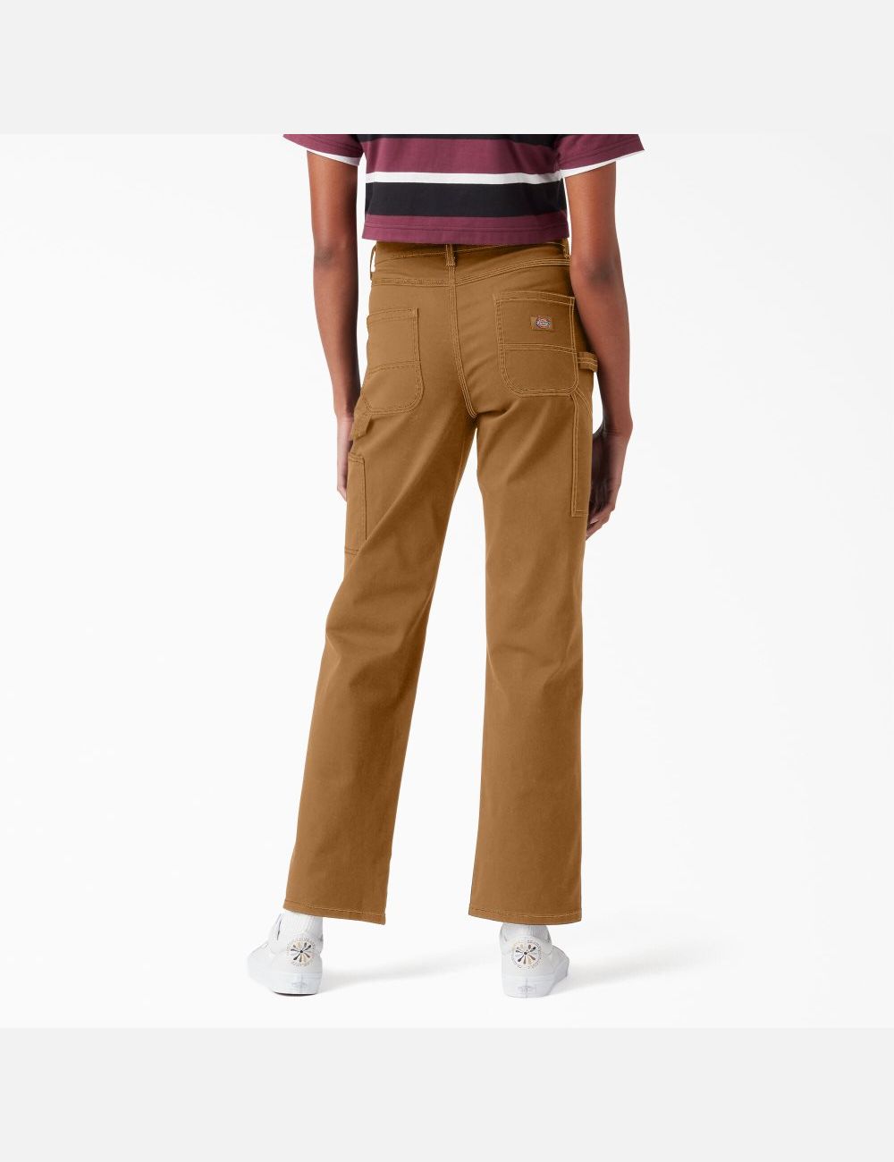 Pantalon De Travail Dickies High Waisted Carpenter Marron | 610IPLDMK