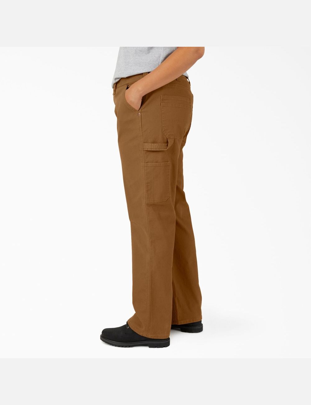 Pantalon De Travail Dickies Plus Duck Carpenter Marron | 584SXKRGL