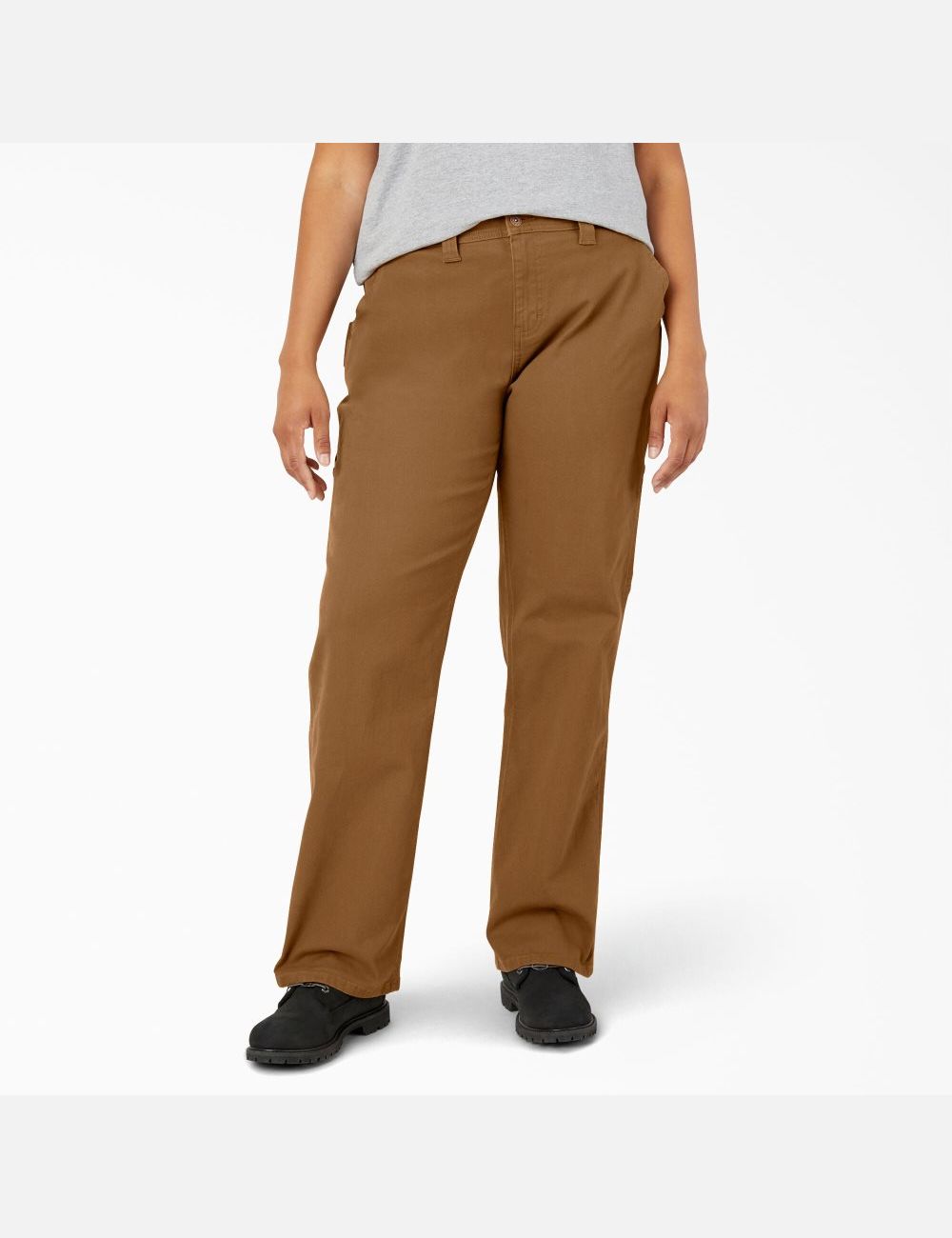 Pantalon De Travail Dickies Plus Duck Carpenter Marron | 584SXKRGL