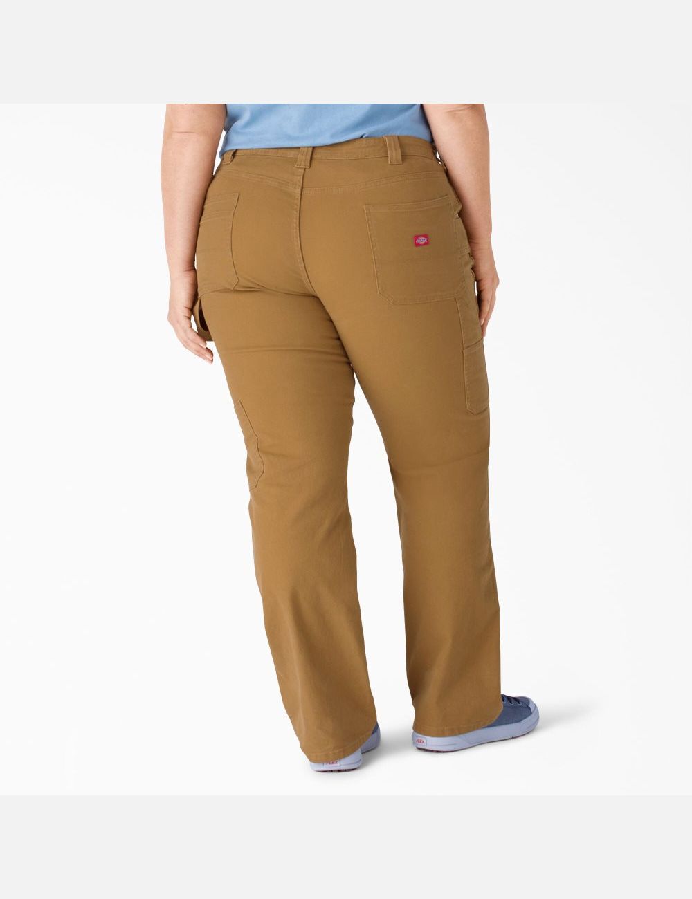 Pantalon De Travail Dickies Plus Duck Double-Front Carpenter Marron | 371FIWHDJ