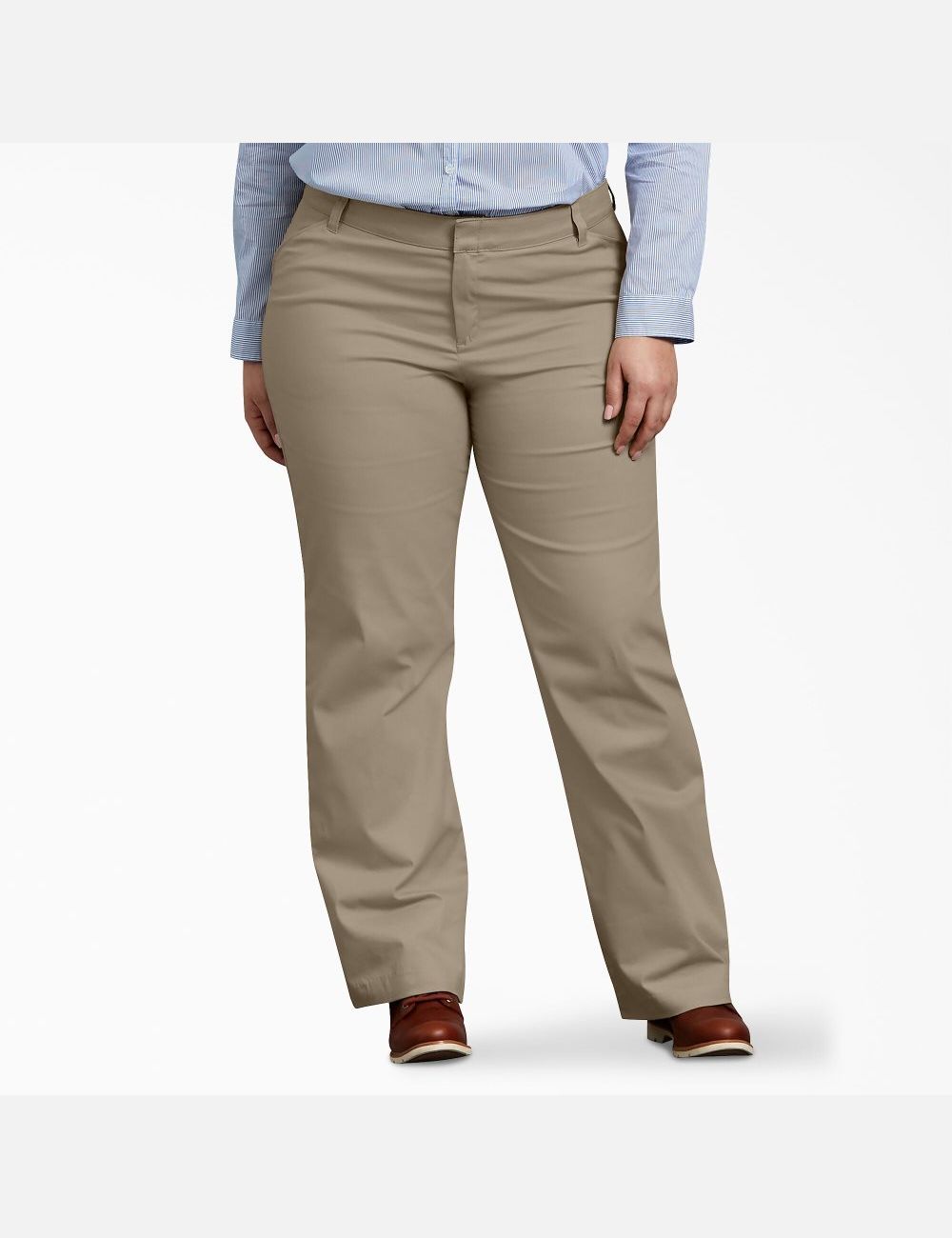 Pantalon De Travail Dickies Plus Relaxed Fit Droit Leg Marron | 865LPXRVI