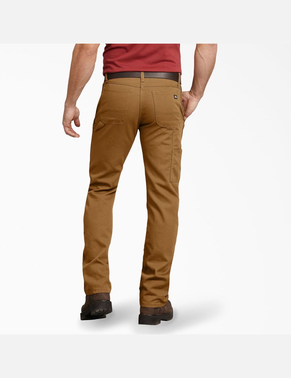 Pantalon De Travail Dickies Regular Fit Droit Leg Duck Carpenter Marron | 127GPXFJC