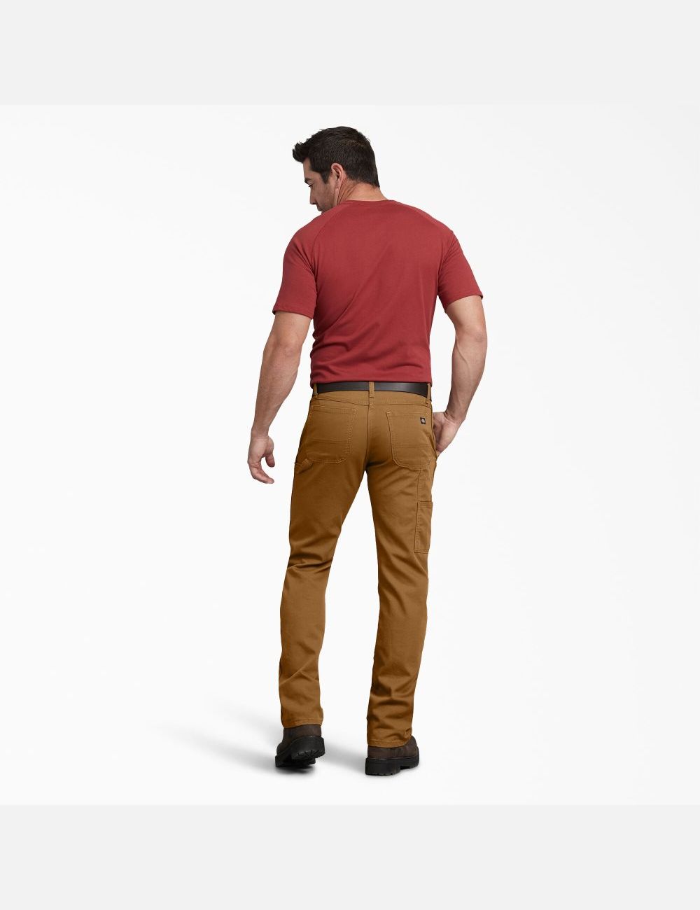 Pantalon De Travail Dickies Regular Fit Droit Leg Duck Carpenter Marron | 127GPXFJC