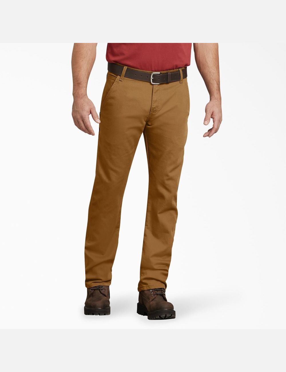 Pantalon De Travail Dickies Regular Fit Droit Leg Duck Carpenter Marron | 127GPXFJC