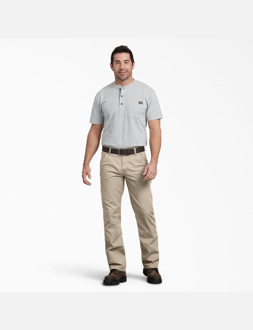 Pantalon De Travail Dickies Regular Fit Droit Leg Ripstop Carpenter Marron | 154QJHMZV