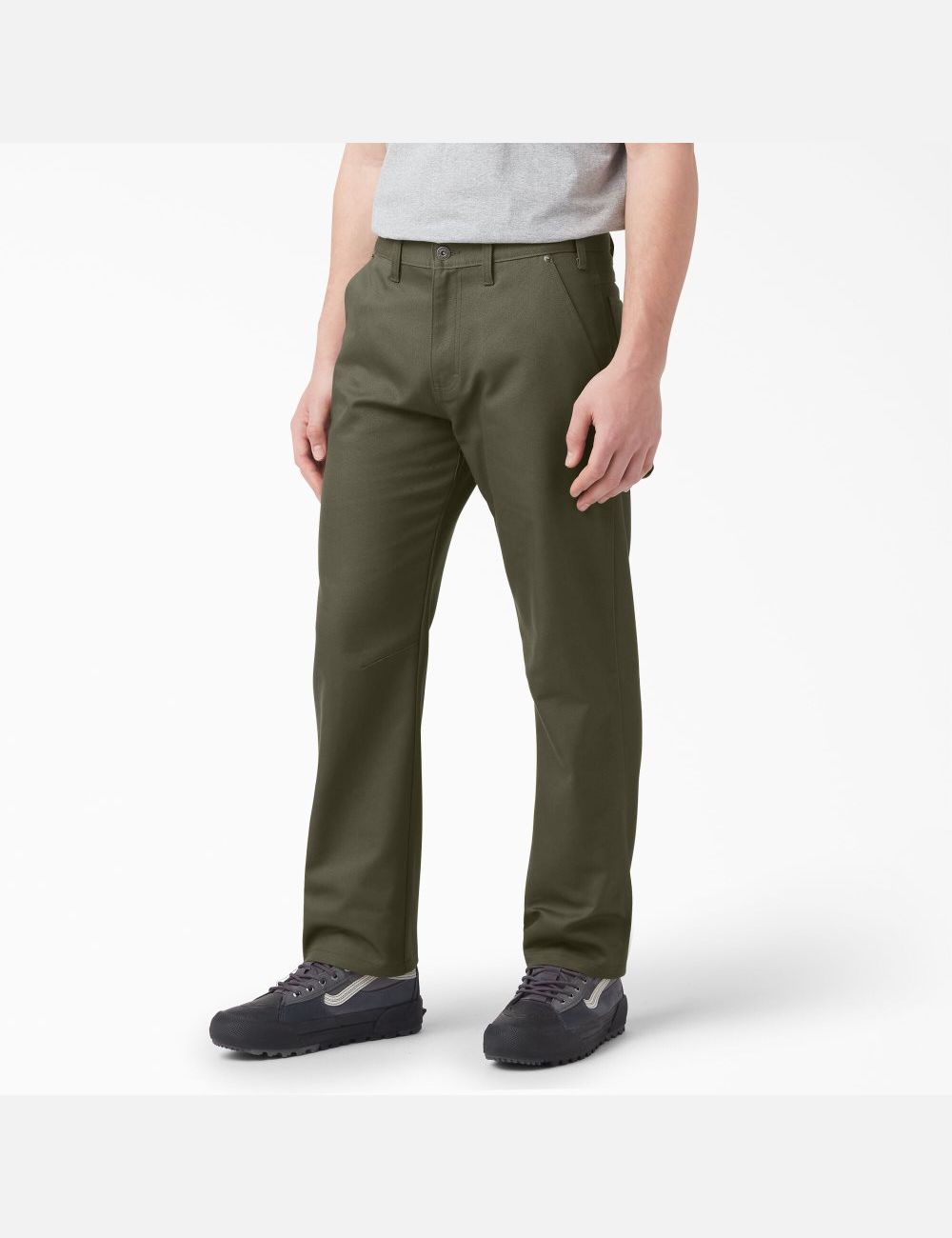 Pantalon De Travail Dickies Regular Fit Duck Carpenter Vert | 419UDJFCY