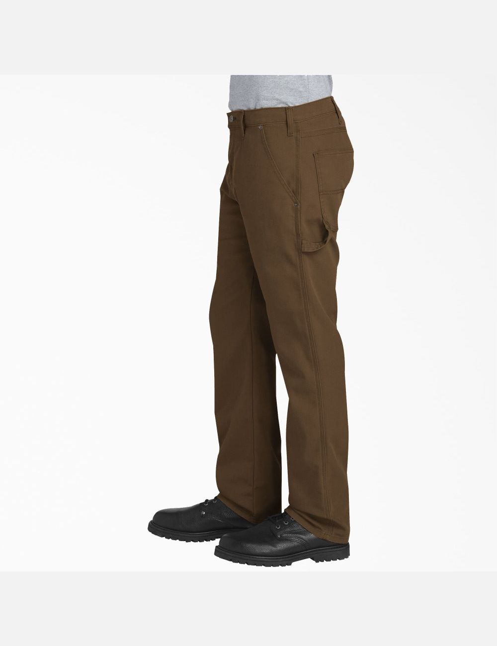 Pantalon De Travail Dickies Regular Fit Droit Leg Duck Carpenter Marron | 524OXHCTA