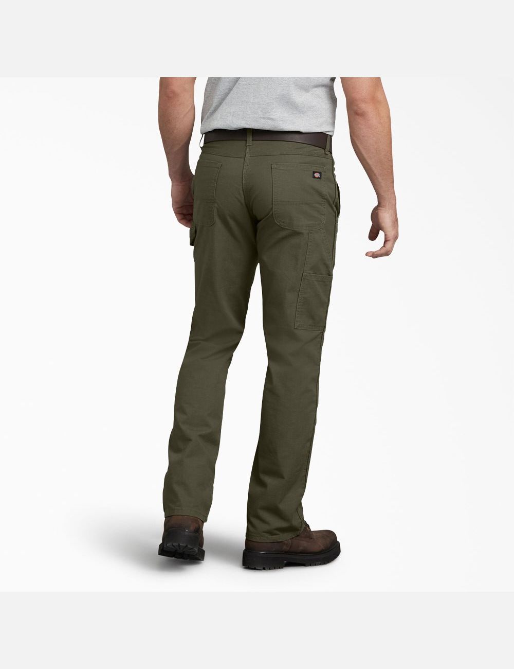 Pantalon De Travail Dickies Regular Fit Droit Leg Ripstop Carpenter Vert | 738VEQMFA