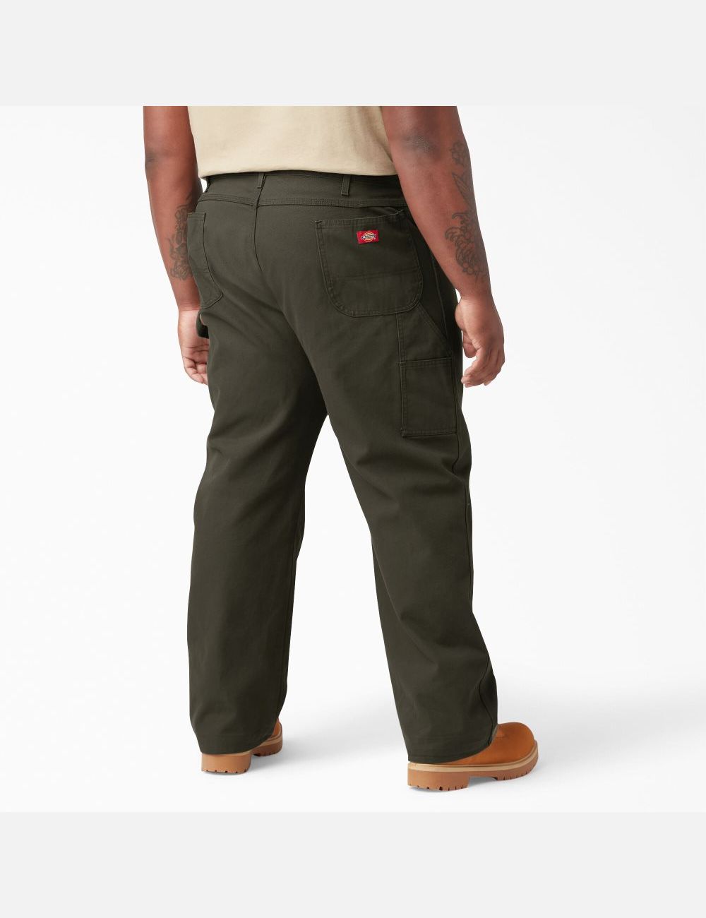 Pantalon De Travail Dickies Relaxed Fit Droit Leg Heavyweight Duck Carpenter Vert | 125CWGIKT