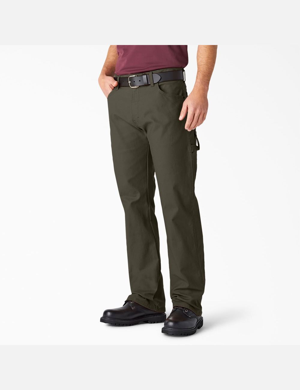 Pantalon De Travail Dickies Relaxed Fit Droit Leg Heavyweight Duck Carpenter Vert | 125CWGIKT