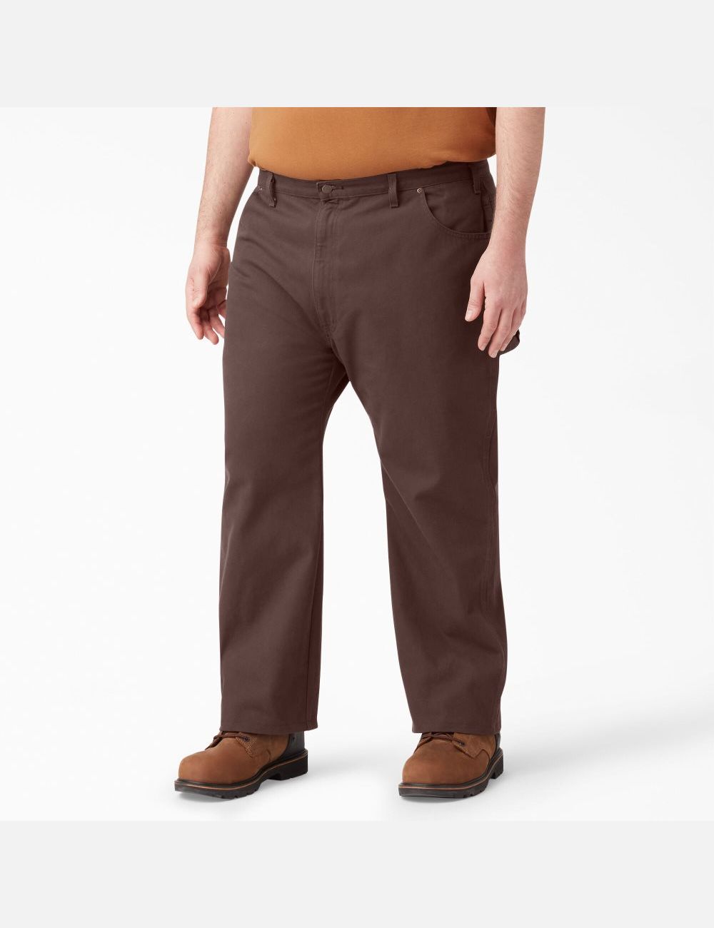 Pantalon De Travail Dickies Relaxed Fit Droit Leg Heavyweight Duck Carpenter Chocolat Marron | 350UHLQAR