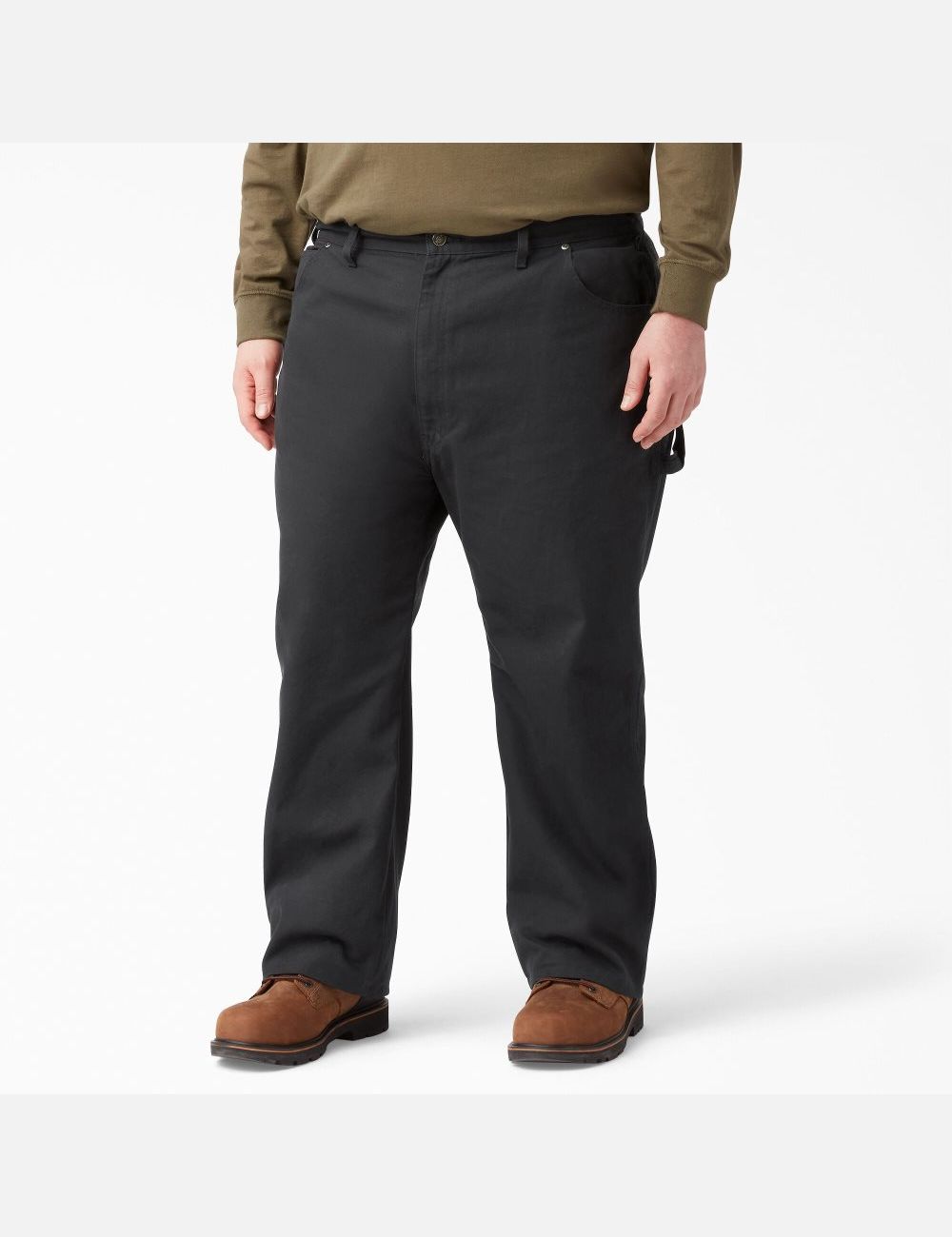 Pantalon De Travail Dickies Relaxed Fit Droit Leg Heavyweight Duck Carpenter Noir | 712GORLVZ