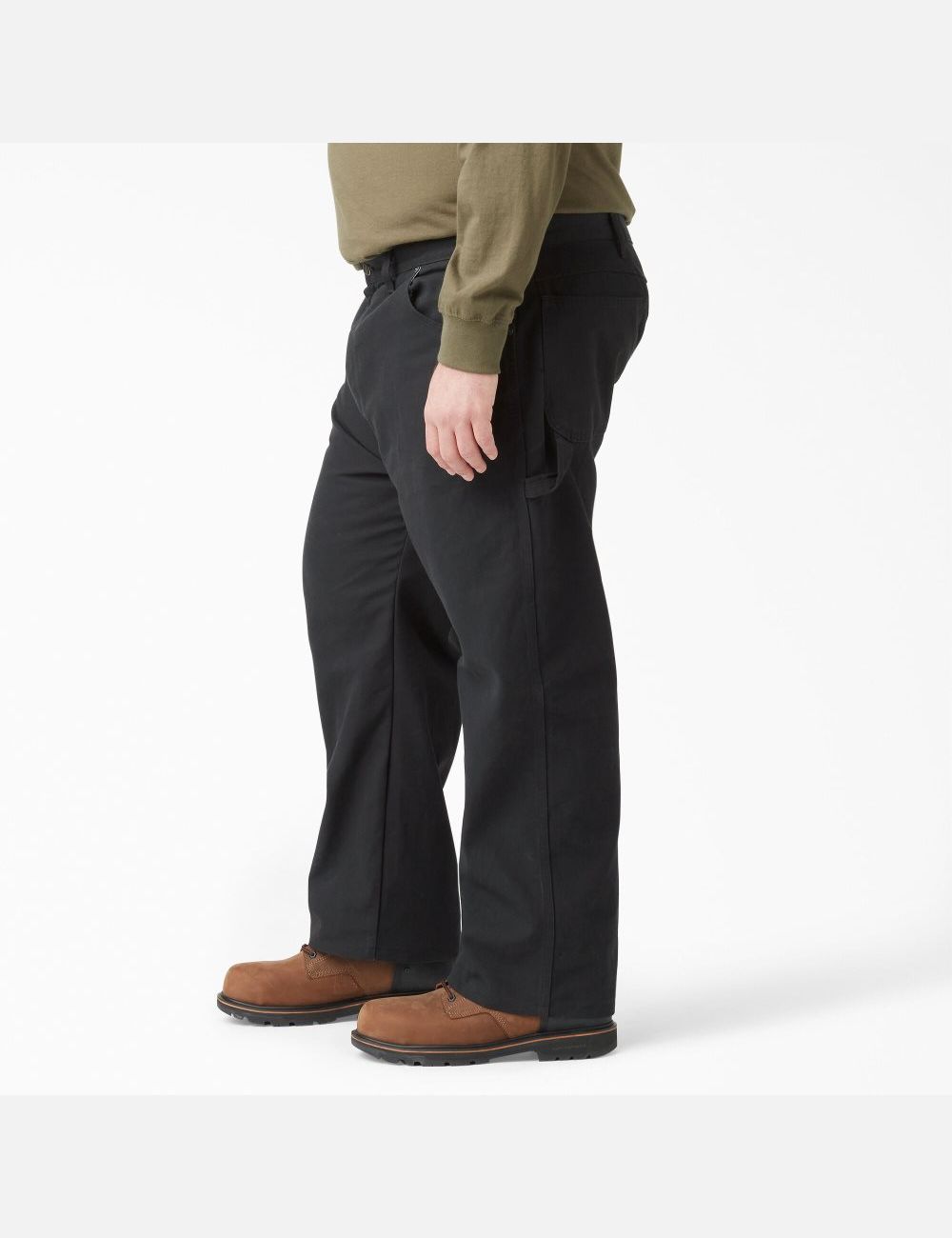 Pantalon De Travail Dickies Relaxed Fit Droit Leg Heavyweight Duck Carpenter Noir | 712GORLVZ