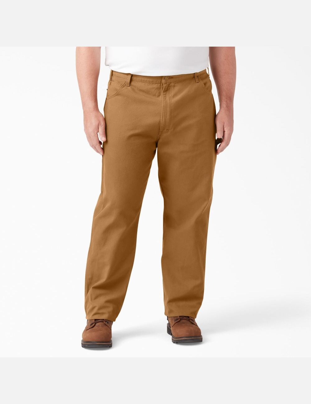 Pantalon De Travail Dickies Relaxed Fit Droit Leg Heavyweight Duck Carpenter Marron | 874GZEMOY