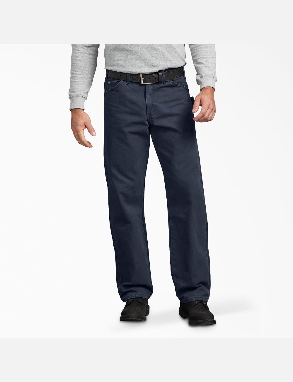 Pantalon De Travail Dickies Relaxed Fit Droit Leg Sanded Duck Carpenter Bleu Marine | 891LTDKNG