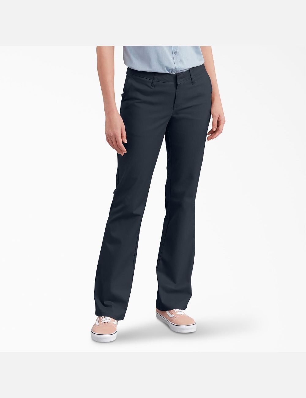 Pantalon De Travail Dickies Slim Fit Bootcut Bleu Marine | 892ZWESMG