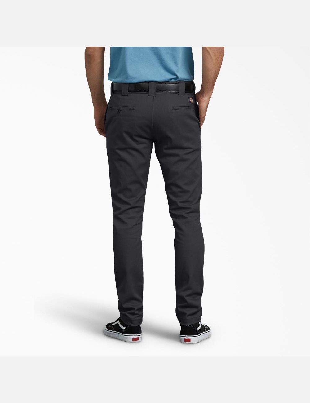 Pantalon De Travail Dickies Slim Fit Mince Leg Twill Noir | 583JIKTMA