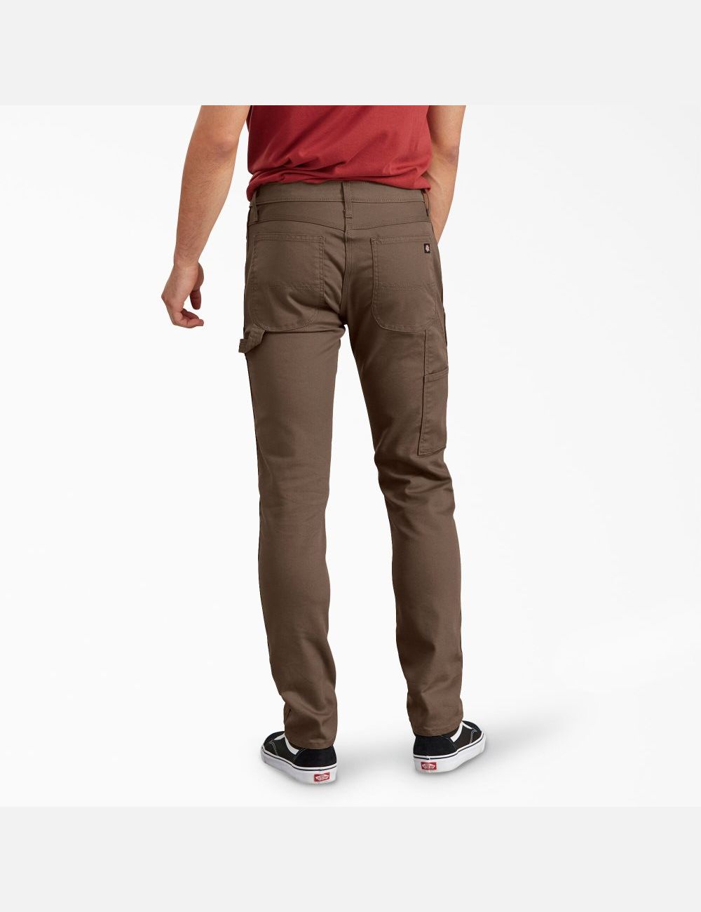 Pantalon De Travail Dickies Slim Fit Tapered Leg Duck Carpenter Marron | 357CSGWID