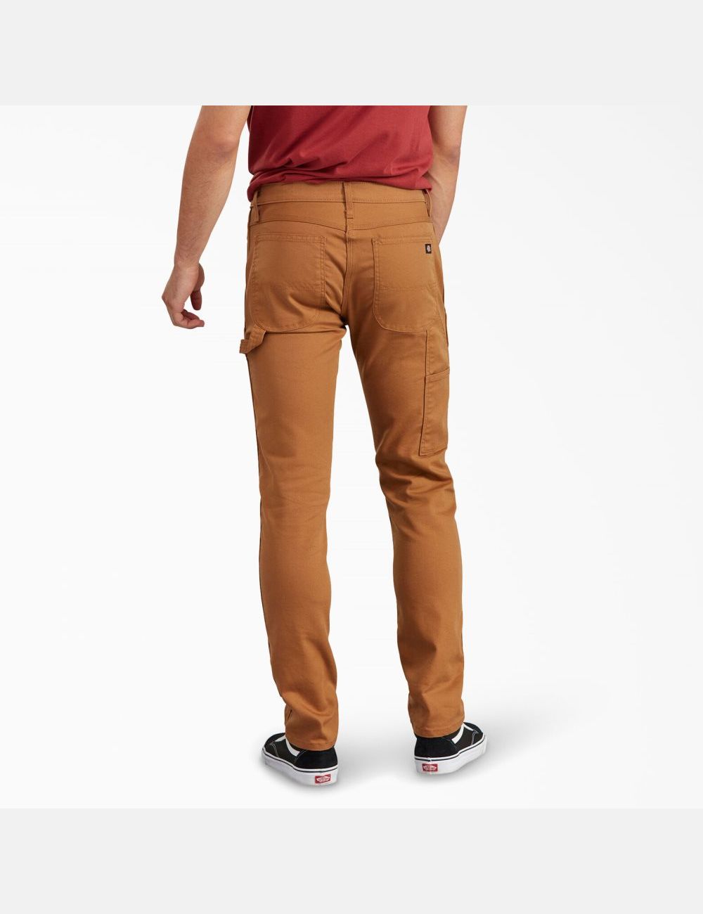 Pantalon De Travail Dickies Slim Fit Tapered Leg Duck Carpenter Marron | 682ZMAITY