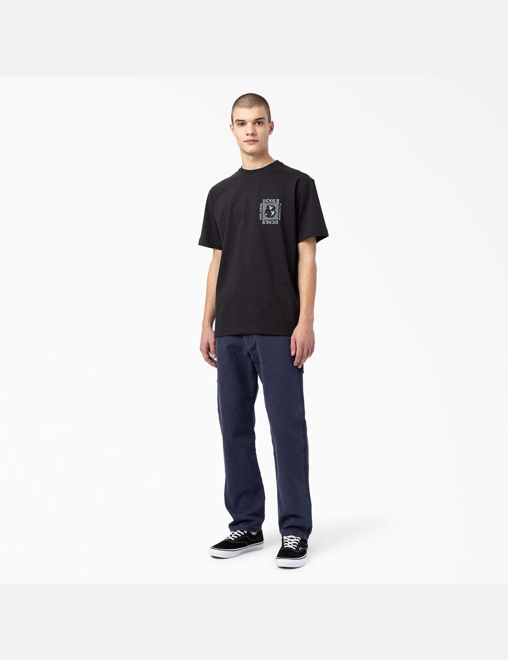 Pantalon De Travail Dickies Stonewashed Duck Carpenter Bleu Marine | 206JZRSPU