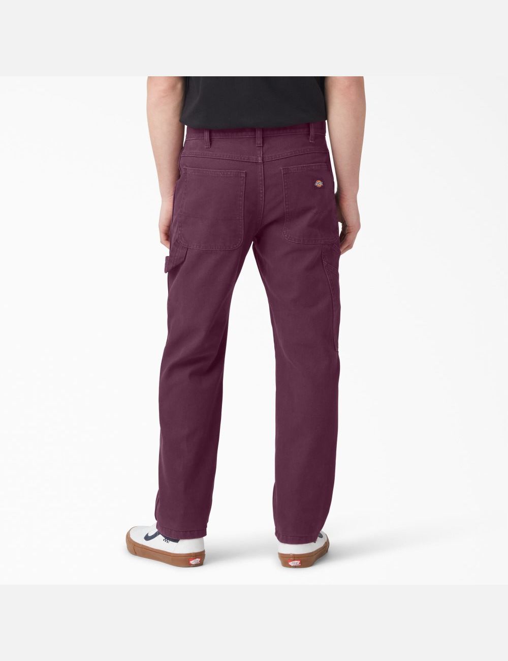 Pantalon De Travail Dickies Stonewashed Duck Carpenter Violette Bordeaux | 463NAXOLB