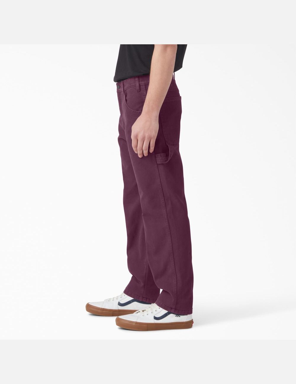 Pantalon De Travail Dickies Stonewashed Duck Carpenter Violette Bordeaux | 463NAXOLB