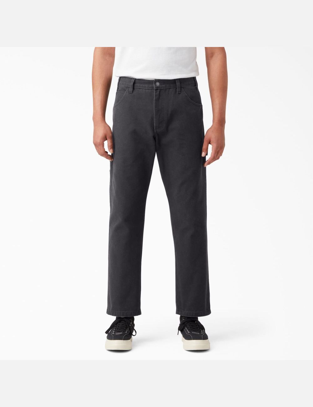 Pantalon De Travail Dickies Stonewashed Duck Carpenter Noir | 681EBUFNH