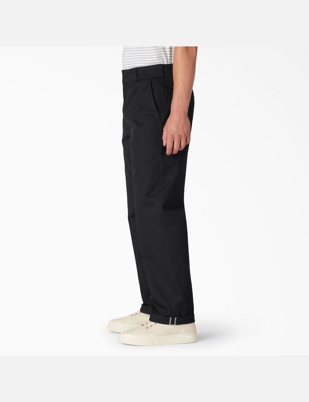 Pantalon De Travail Dickies Twill Cuffed Noir | 086VZUTMS