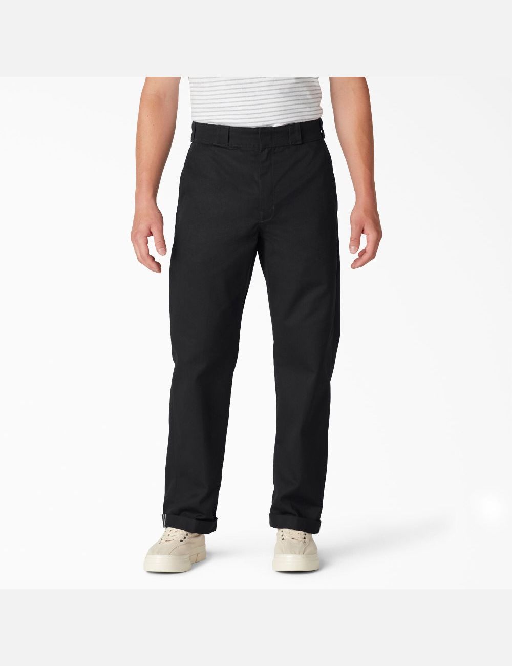 Pantalon De Travail Dickies Twill Cuffed Noir | 086VZUTMS