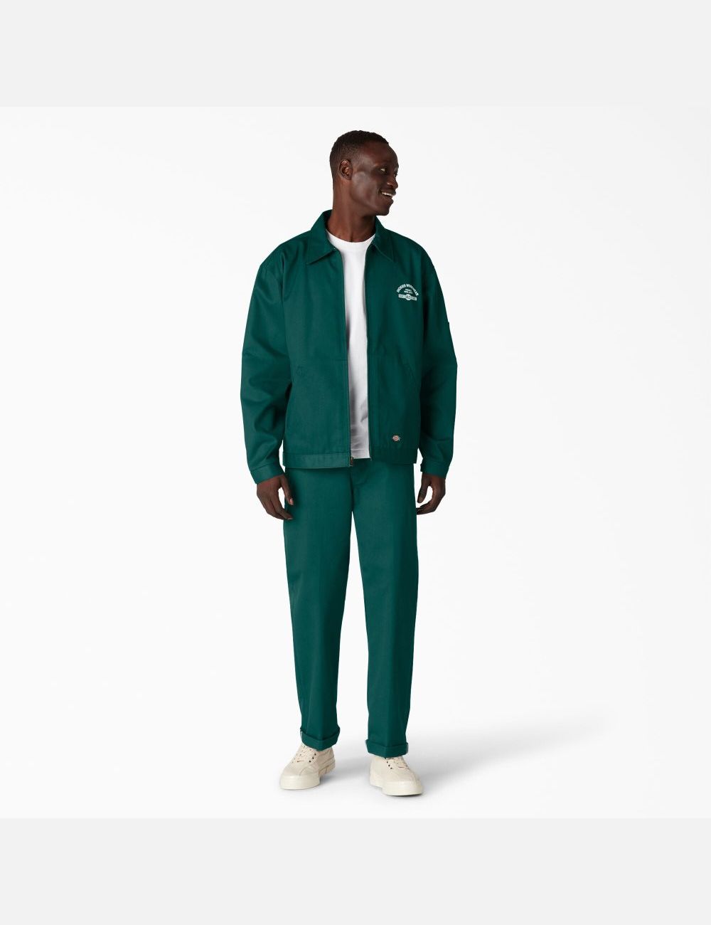 Pantalon De Travail Dickies Twill Cuffed Vert | 815MDRIJY